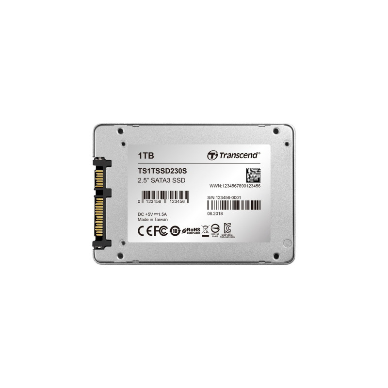 Transcend SSD230S 1 TB(silber, SATA 6 Gb/s, 2,5