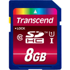Transcend Secure Digital SDHC UHS-I 8 GB, Speicherkarte(blau, UHS-I U1, Class 10)