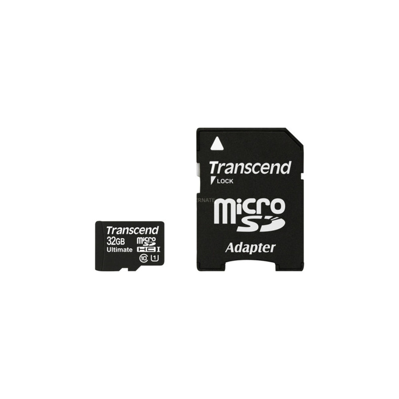 Transcend microSDHC Card 32 GB Ultra, Speicherkarte(schwarz, USH-I U1, Class 10)