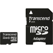 Transcend microSDHC Card 32 GB, Speicherkarte(schwarz, Class 10)