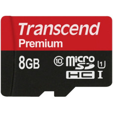 Transcend microSD 8GB, Speicherkarte(schwarz, UHS-I U1, Class 10)