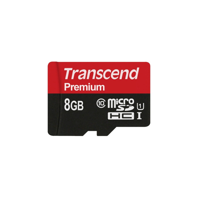 Transcend microSD 8GB, Speicherkarte(schwarz, UHS-I U1, Class 10)