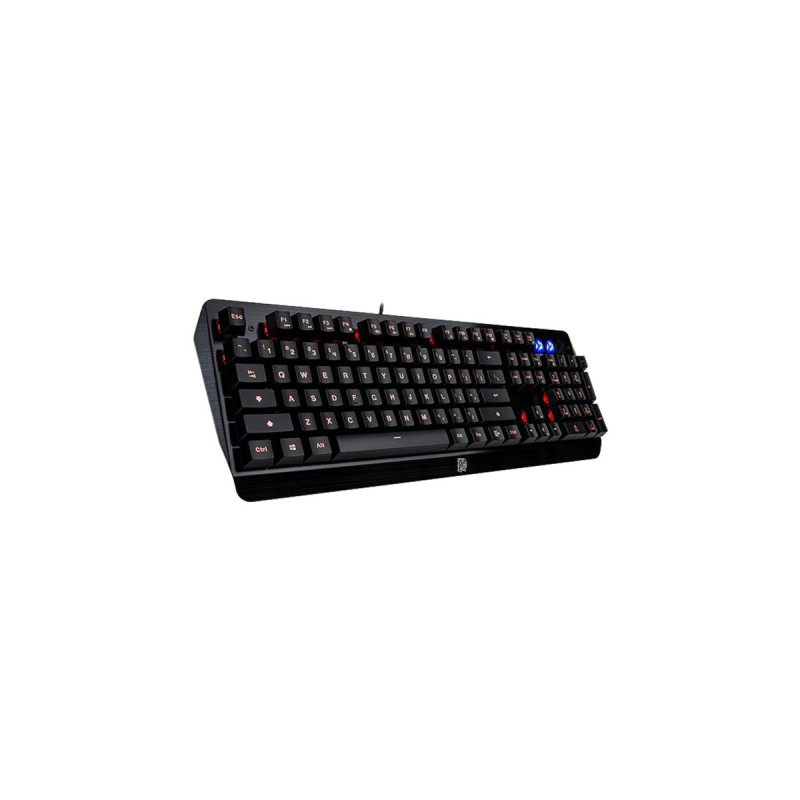 Tt eSPORTS Challenger Edge, Gaming-Tastatur(schwarz, DE-Layout, Rubberdome)