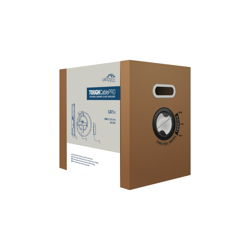 Ubiquiti TOUGH Cable PRO, Kabel(schwarz, 304,8 Meter)