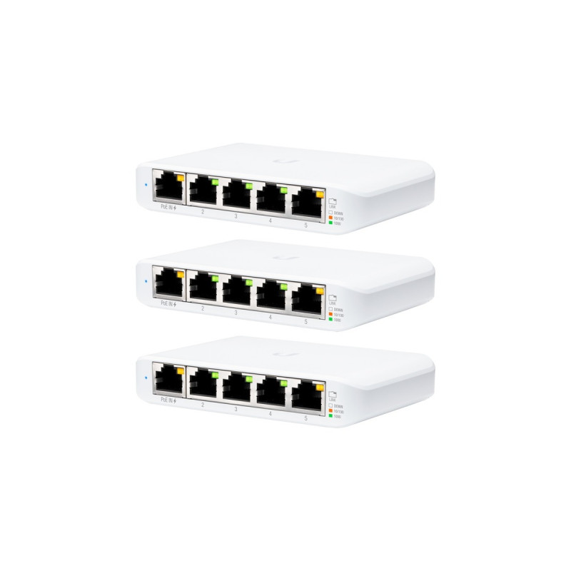Ubiquiti UniFi Flex-Mini, Switch(weiß, 3er Pack)