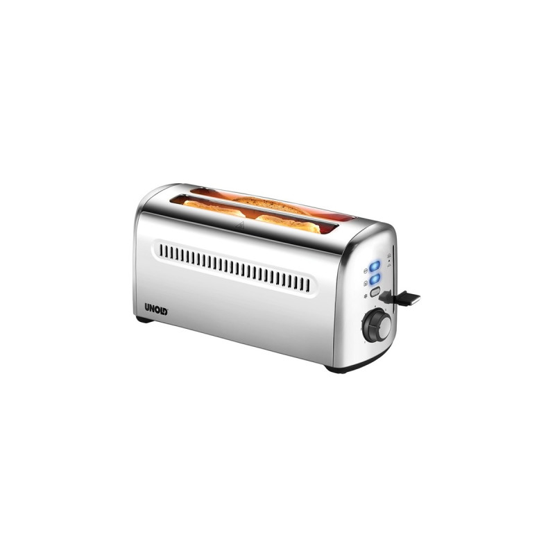 Unold 4er-Toaster Retro(edelstahl, 1.500 Watt, für 4 Scheiben Toast)