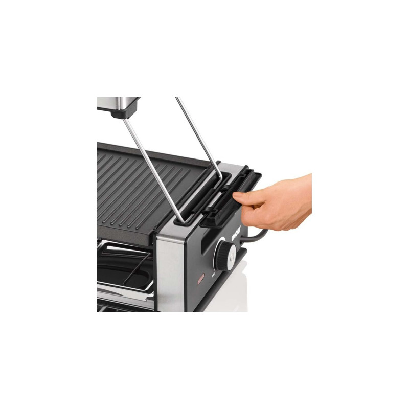 Unold Abzugshaube Smokeless 487001, Dunstabzugshaube(schwarz/edelstahl, für Raclette)