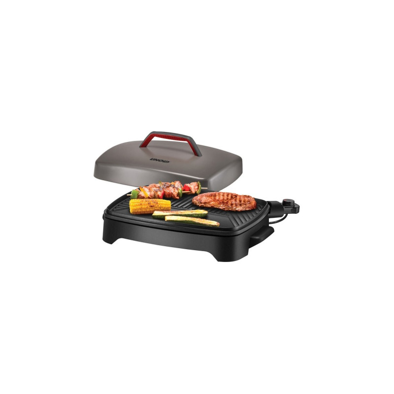 Unold BARBECUE Power Grill, Elektrogrill(schwarz/grau, 2.000 Watt)