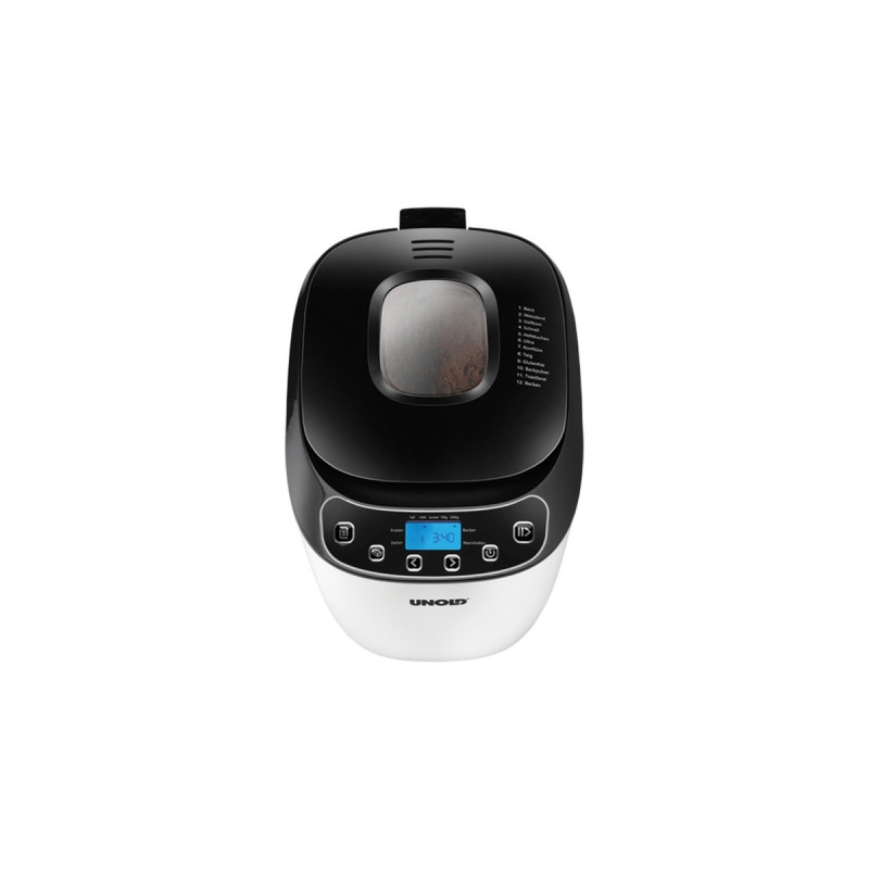 Unold Backmeister Design 68010 , Brotbackautomat(weiß/schwarz, 550 Watt, für Brote bis 1kg)