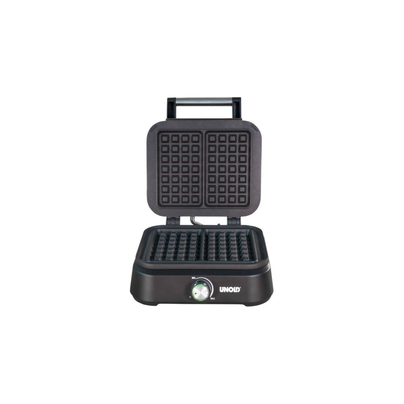 Unold Belgisches Waffeleisen Brüssel(schwarz, 1.500 Watt)