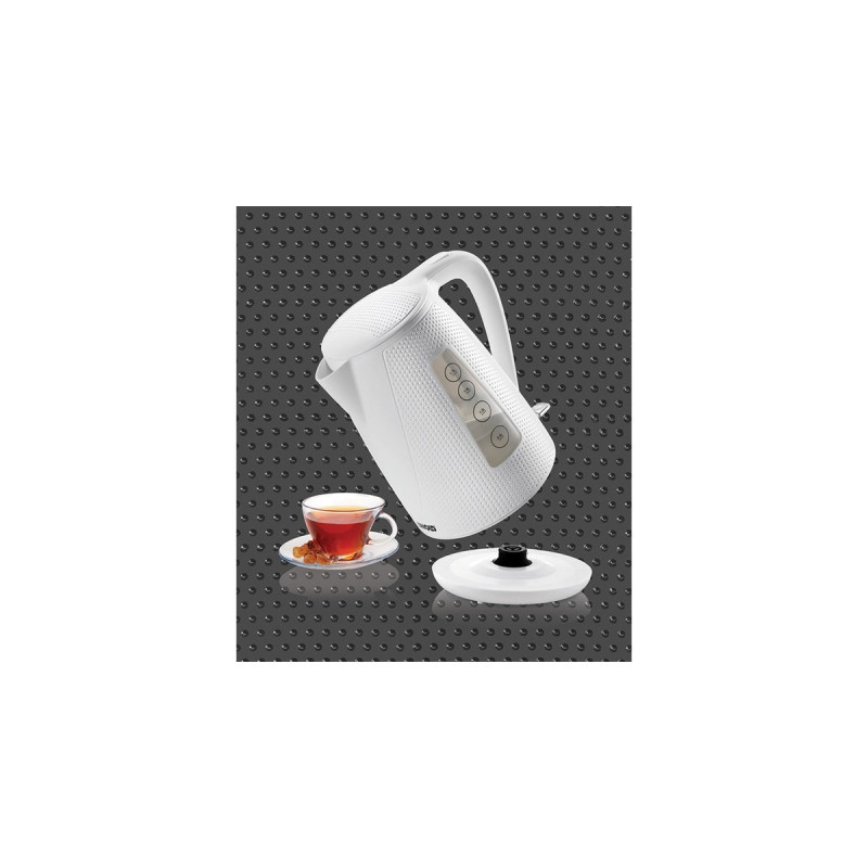 Unold Blitzkocher 18550 Golf, Wasserkocher(weiß, 1,7 Liter)