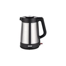 Unold Blitzkocher Thermo 18715, Wasserkocher(edelstahl/schwarz, 1,5 Liter)