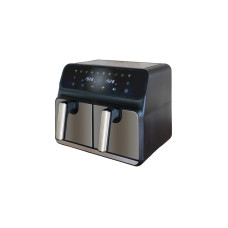 Unold Heißluftfritteuse Doppelkammer Twin Zone(schwarz, 1.700 Watt)