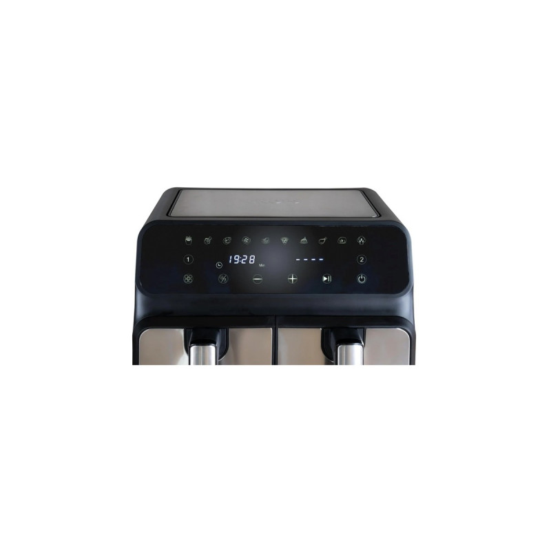 Unold Heißluftfritteuse Doppelkammer Twin Zone(schwarz, 1.700 Watt)