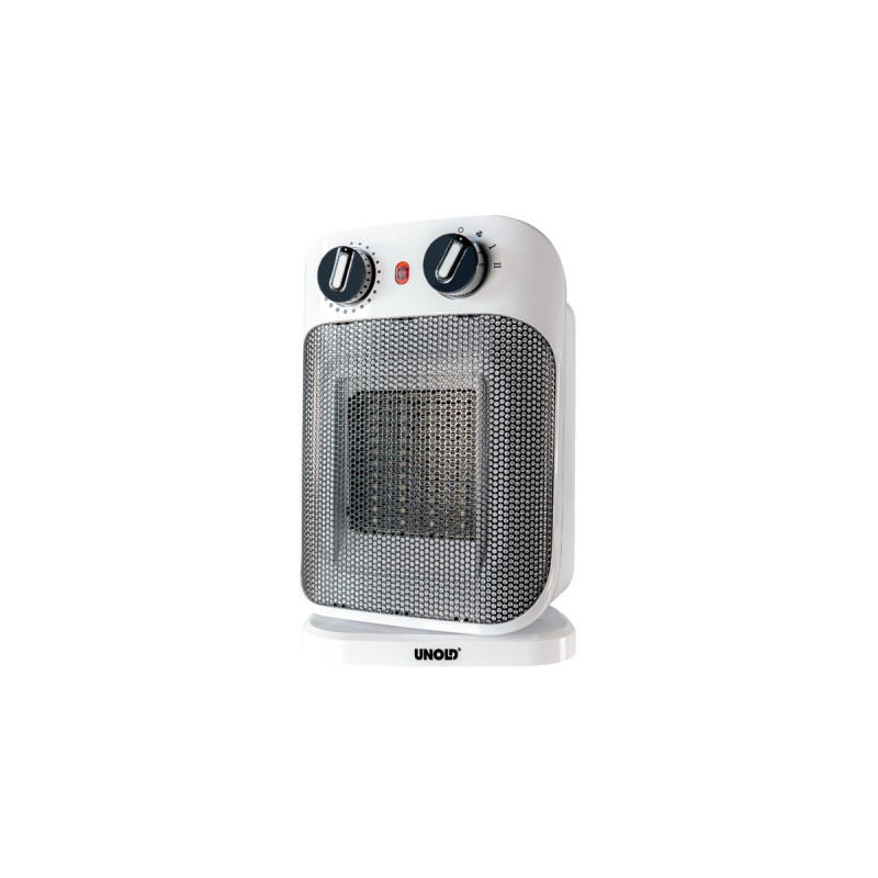 Unold Keramik-Heizlüfter IP21(weiß/schwarz, 1.800 Watt)
