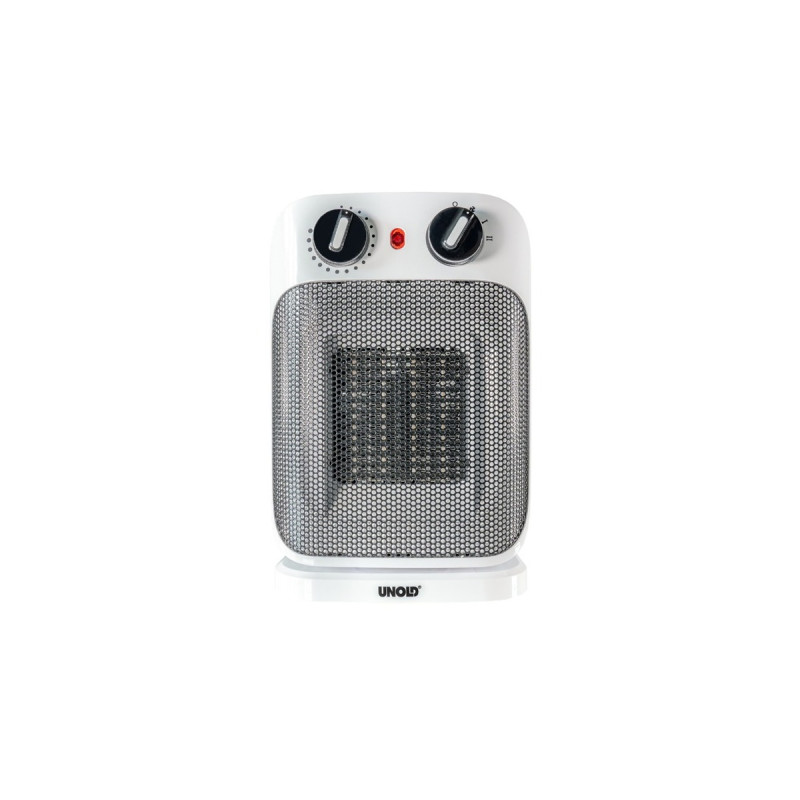 Unold Keramik-Heizlüfter IP21(weiß/schwarz, 1.800 Watt)