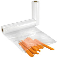 Unold Vakuum-Folienrolle, 28cm x 6 Meter, Vakuumier-Folien(transparent, 2 Rollen)