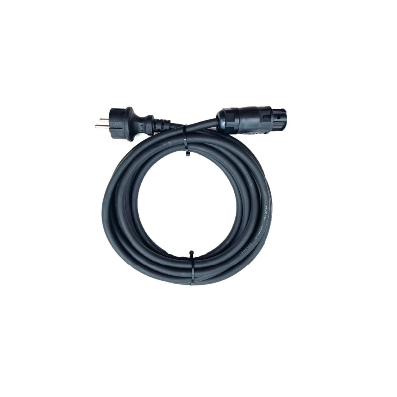 Schutzkontakt-Kabel(schwarz, 5 Meter)