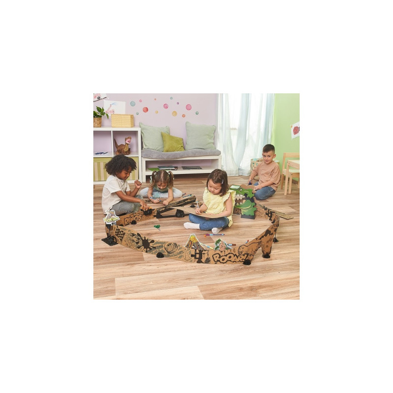 VTech Car-Board Racers - Dino-Adventure Set, Bahn