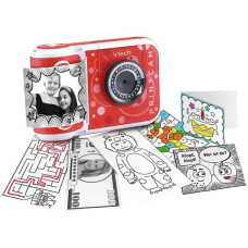 VTech KidiZoom Print Cam, Digitalkamera(rot/weiß)