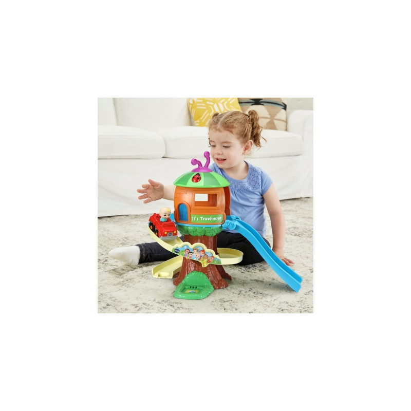VTech Tut Tut Baby Flitzer - CoComelon JJs Baumhaus Schienenset, Spielgebäude
