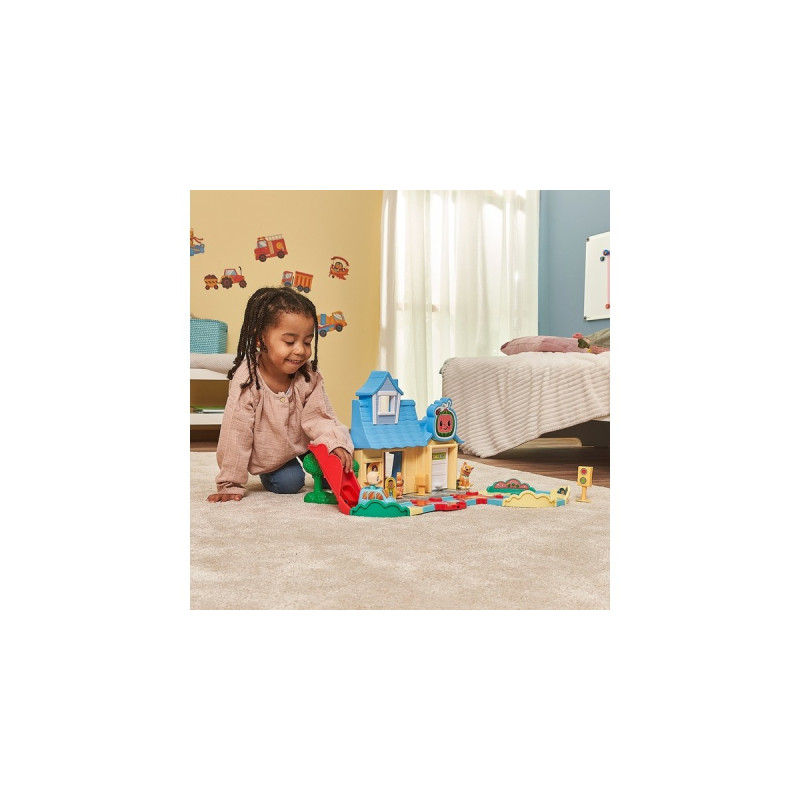VTech Tut Tut Baby Flitzer - CoComelon JJs Spielhaus Schienenset, Spielgebäude