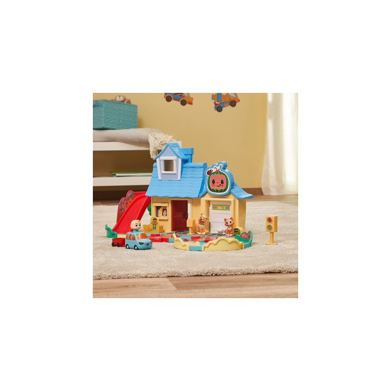 VTech Tut Tut Baby Flitzer - CoComelon JJs Spielhaus Schienenset, Spielgebäude
