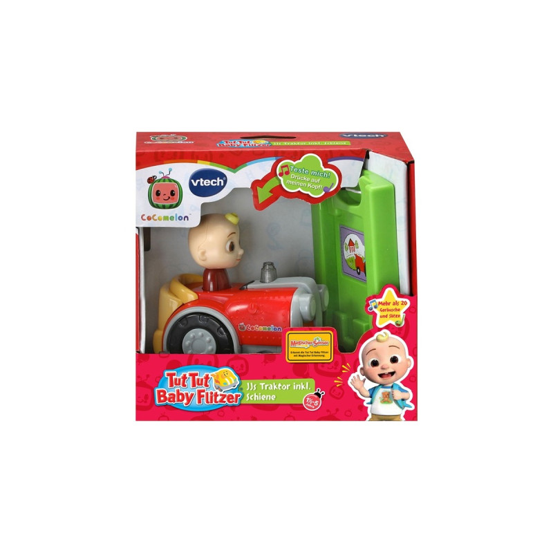 VTech Tut Tut Baby Flitzer - CoComelon JJs Traktor, Spielfahrzeug