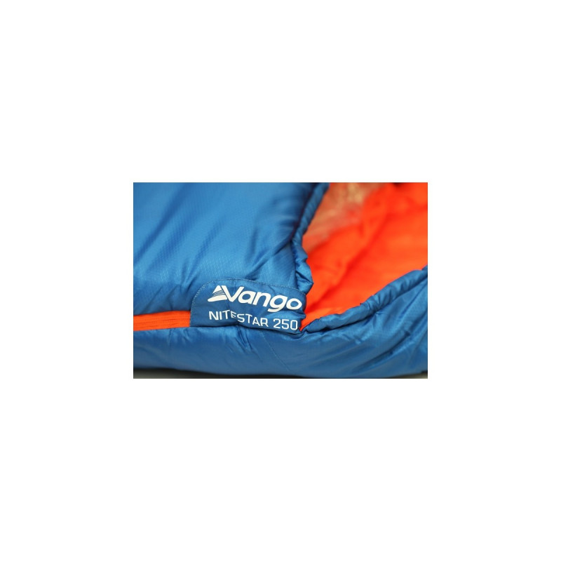 Vango Schlafsack Nitestar Alpha 250, Classic Blue(dunkelblau/rot, Modell 2024)