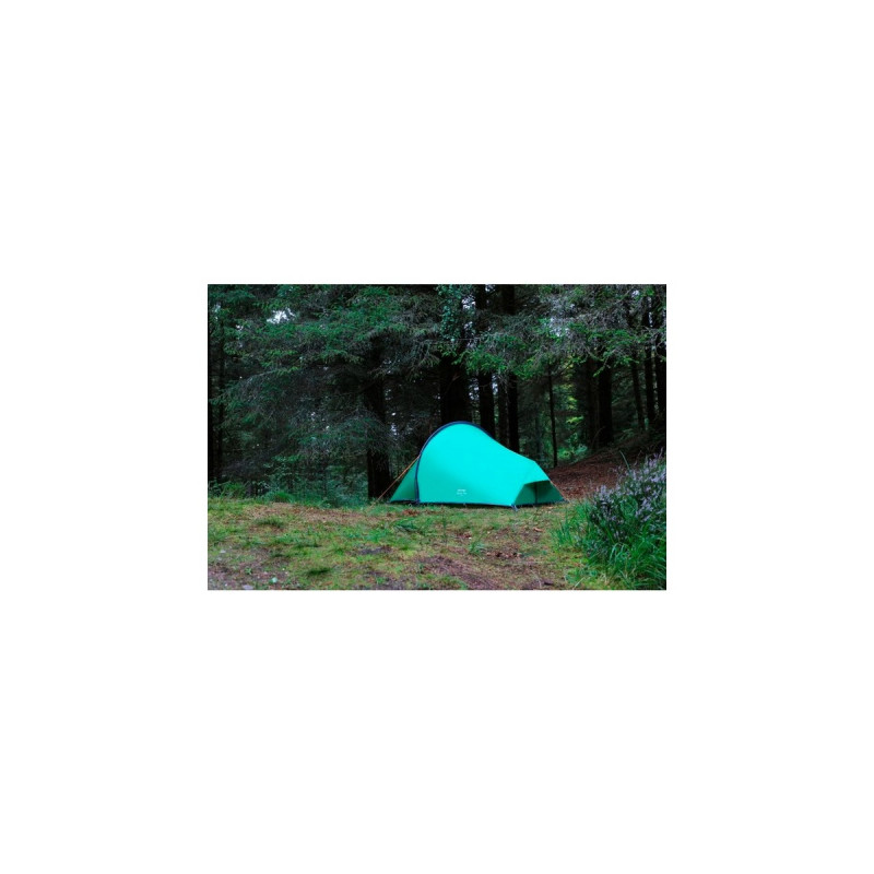 Vango Tunnelzelt Nevis 100(grün/orange, mit Vorraum für Gepäck, Modell 2024)