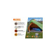 Vango Tunnelzelt Nevis 300(grün/orange, mit Vorraum für Gepäck)