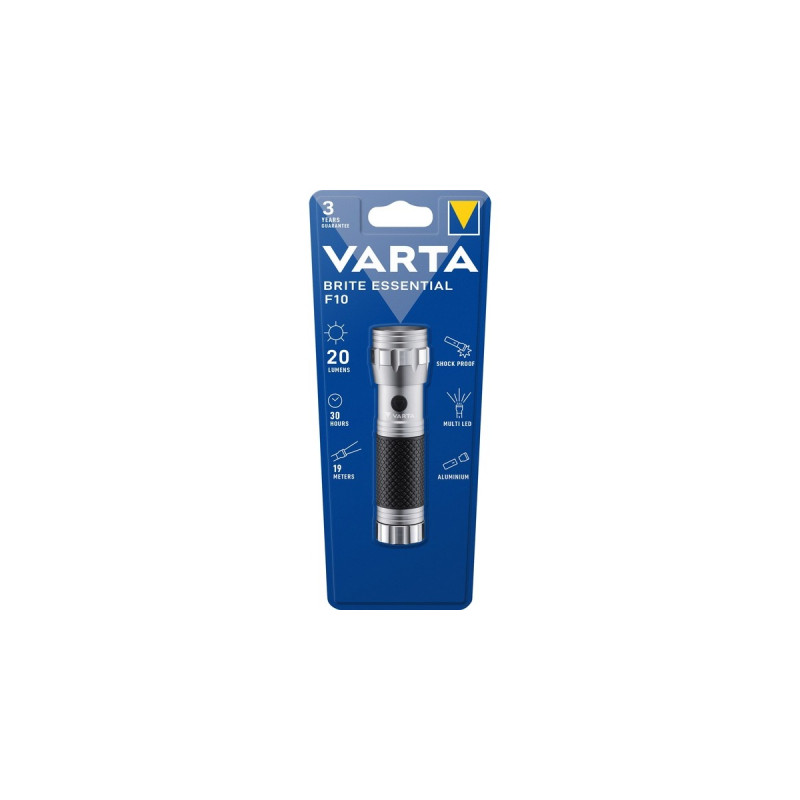 Varta Brite Essential F10, Taschenlampe(silber/schwarz)