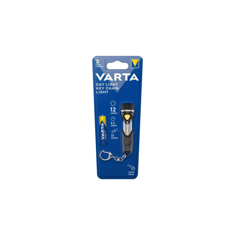 Varta Day Light Key Chain Light, Taschenlampe(schwarz/silber)