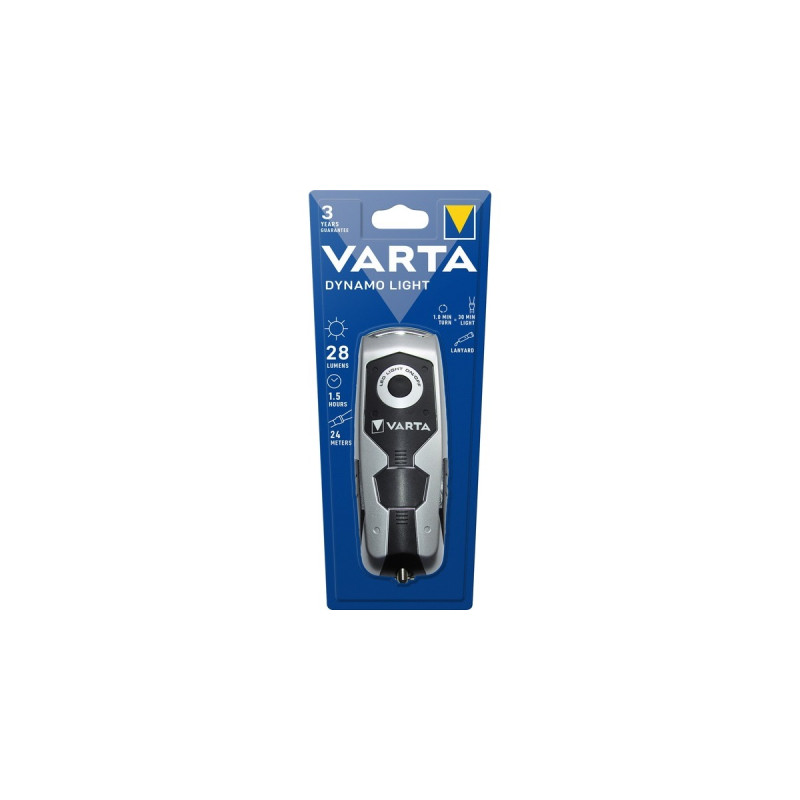 Varta Dynamo Light, Taschenlampe(silber/schwarz)