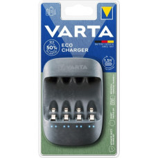 Varta Eco Charger, Ladegerät(inkl. 4x Mignon, AA, 2100 mAh)