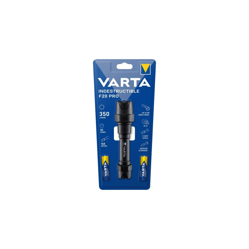 Varta Indestructible F20 Pro, Taschenlampe(schwarz)