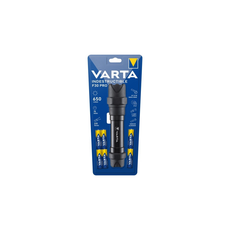 Varta Indestructible F30 Pro, Taschenlampe(schwarz)