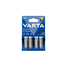 Varta Lithium, Batterie(4 Stück, AA)