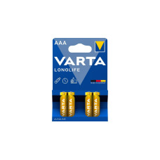 Varta Longlife AAA, Batterie(4 Stück, AAA)