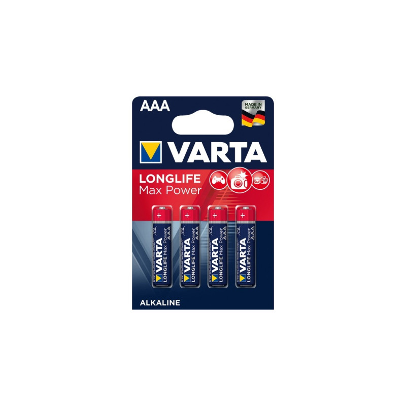 Varta Longlife Max Power AAA, Batterie(4 Stück, AAA)