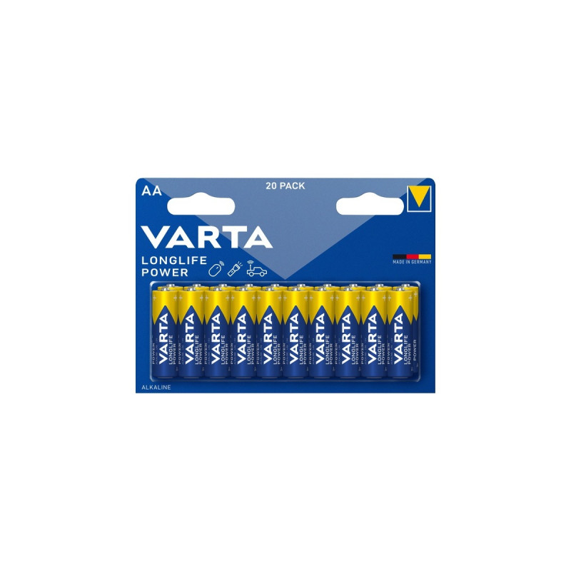 Varta Longlife Power, Batterie(20 Stück, AA)