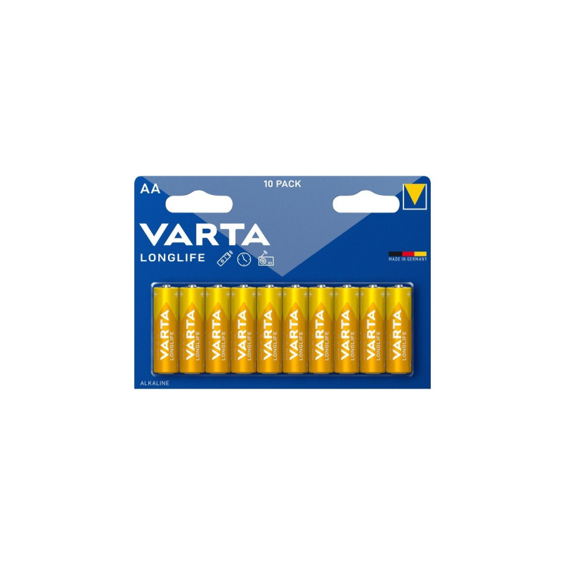 Varta Longlife, Batterie(10 Stück, AA)