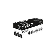 Varta Silberoxid-Knopfzelle 377, Batterie(silber, 10 Stück)