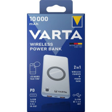 Varta Wireless Powerbank 10.000(weiß, 10.000 mAh, Qi, Power Delivery, Quick Charge 3.0)