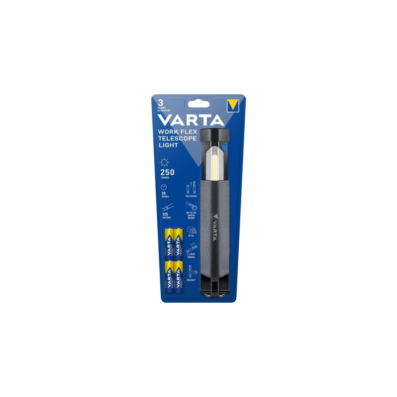 Varta WorkFlex Telescope Light, Arbeitsleuchte(schwarz)