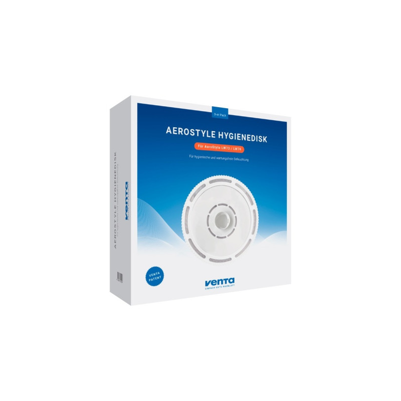 Venta Hygienedisk AeroSytle, 3er, Entkalker(weiß, 3 Stück, für Luftbefeuchter AeroSytle LW73 / 74)