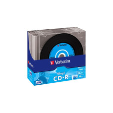 Verbatim CD-R 700 MB Vinyl, CD-Rohlinge(52fach, 10 Stück)