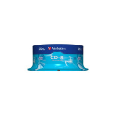 Verbatim CD-R 700 MB, CD-Rohlinge(52fach, 25 Stück, Extra Protection)