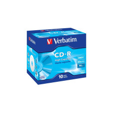 Verbatim CD-R 800 MB, CD-Rohlinge(40fach, 10 Stück, Extra Protection)