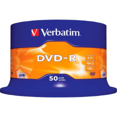 Verbatim DVD-R 4,7 GB, DVD-Rohlinge(16fach, 50 Stück)
